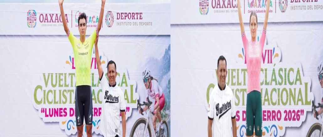 Dos ciclistas de Aguascalientes se colocan como líderes en la Vuelta Oaxaca