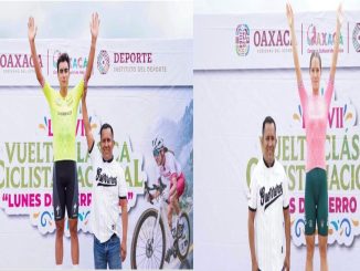 Dos ciclistas de Aguascalientes se colocan como líderes en la Vuelta Oaxaca