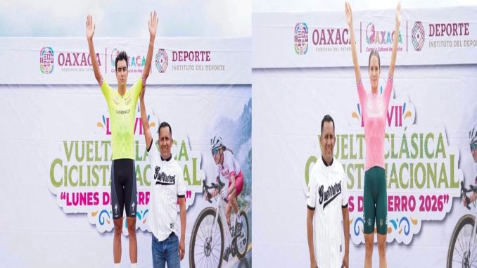 Dos ciclistas de Aguascalientes se colocan como líderes en la Vuelta Oaxaca