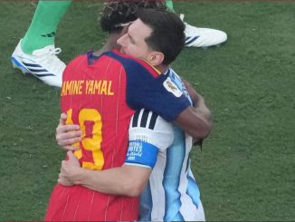 Video: Lamine Yamal consuela a Messi tras la final del Mundial 2026