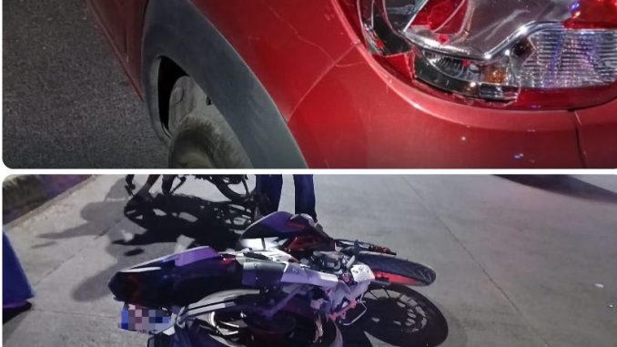 Policía Vial atiende choque por alcance en Lomas del Chapulín que dejó una persona lesionada