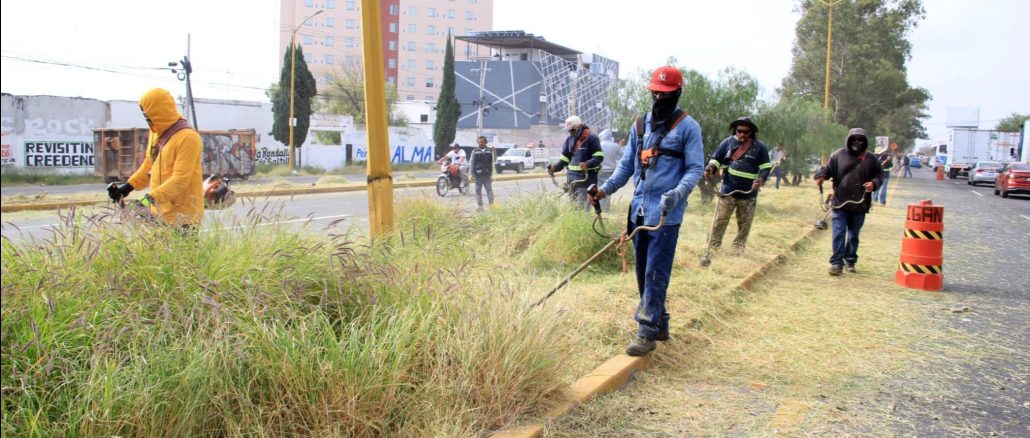 Municipio realizó mega operativo de limpieza y mantenimiento en la carretera 45 sur