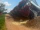 Policías Estatales, Mando Coordinado y Bomberos del Estado intervienen en un accidente contra el tren que se registró en el Municipio de Asientos