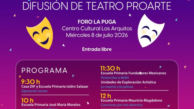 🎭 Te invitamos a disfrutar del Encuentro de Grupos de Difusión de Teatro PROARTE 🎭