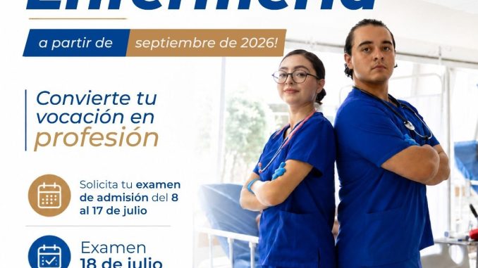 ¿Quieres estudiar Enfermería? estás a tiempo, inscríbete!!