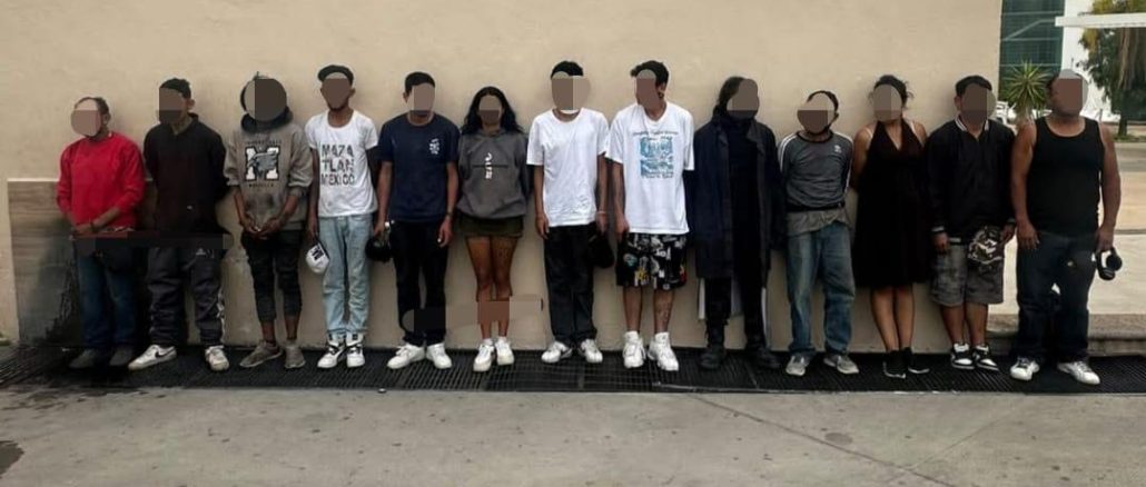 Operativo Antipandillas implementado por la SSPE en el Municipio de Aguascalientes arroja 14 detenidos en las últimas horas