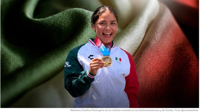 Mexicana Carolina Flores gana oro en ciclismo montaña en los Centroamericanos y del Caribe
