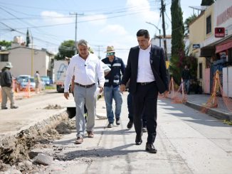 Supervisa leo Montañez rehabilitación de red sanitaria en Canteras de San José