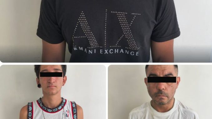Policías municipales detienen a tres sujetos por delitos contra la salud