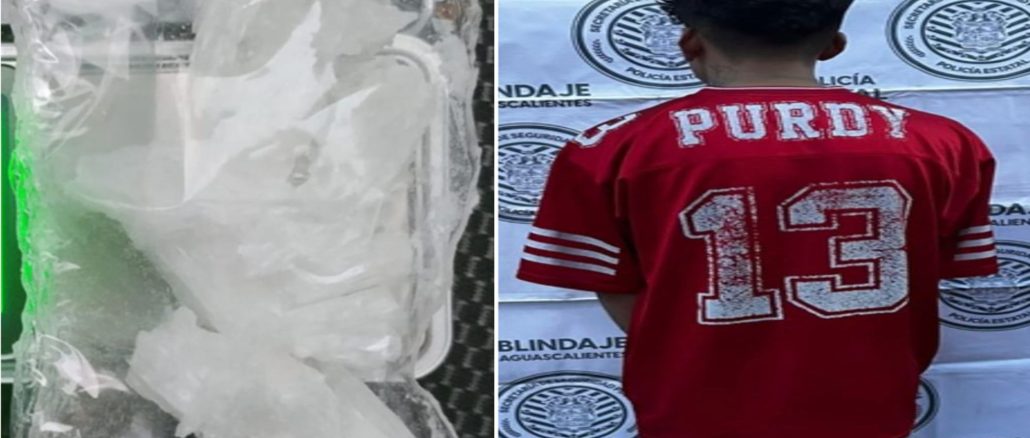 Policías Estatales detienen a sujeto en poder de sustancia granulada al parecer cristal en el fraccionamiento Municipio Libre