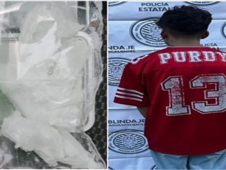 Policías Estatales detienen a sujeto en poder de sustancia granulada al parecer cristal en el fraccionamiento Municipio Libre