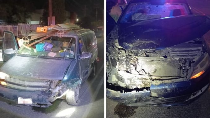 Policía Vial atiende choque entre dos vehículos en Av. Tecnológico