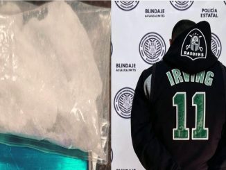 Policías Estatales detuvieron en el Municipio de Aguascalientes a un sujeto que tenía en su poder envoltorio con sustancia granulada al parecer cristal