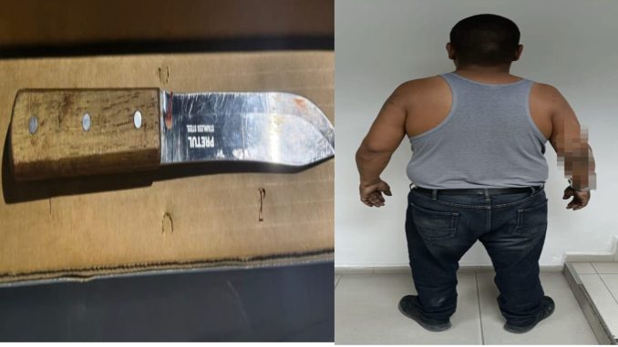 Uniformados de la Policía Estatal detjvieron a un sujeto señalado como presunto responsable de lesiones y robo de una bicicleta