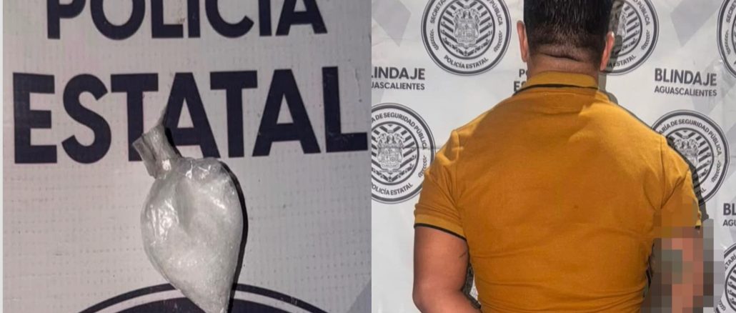 Uniformados de la Policía Metropolitana detuvieron a un sujeto que tenía en su poder una bolsa con sustancia granulada