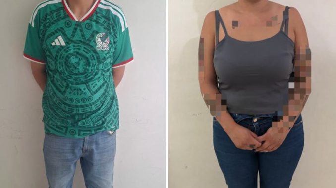 Policía Municipal asegura a un hombre y una mujer por alterar el orden público, posesión de enervantes y arma prohibida