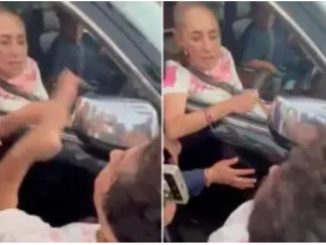 'No te doy la mano, quiero que resuelvas': mujer encara a Sheinbaum; denuncia despojo