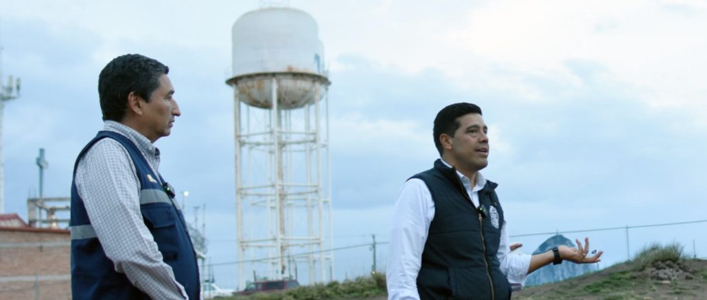 Leo Montañez fortalece servicio de agua potable con rehabilitación de tanque en el fraccionamiento Palomino Dena