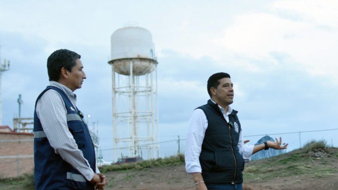 Leo Montañez fortalece servicio de agua potable con rehabilitación de tanque en el fraccionamiento Palomino Dena
