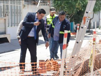 Supervisa  Leo Montañez rehabilitación del alcantarillado en la colonia San Marcos