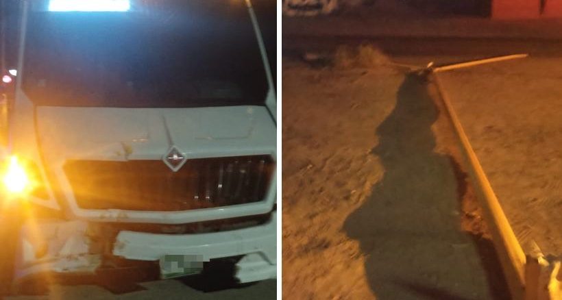 Policía Vial atiende choque contra objeto fijo en Boulevard Guadalupano