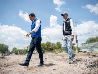 Rehabilita Leo Montañez Av. Mahatma Gandhi en beneficio de miles de habitantes del sur de la ciudad