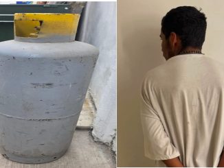 Policías Estatales detienen a sujeto que ingresó al domicilio de su madre y sustrajo un tanque de gas