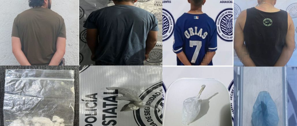 Fueron detenidas durante los Operativos que desarrolla la SSPE cuatro personas con sustancias presumiblemente ilícitas