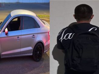 Policías Estatales detienen en la Puerta de Seguridad Sur a sujeto que pretendía sacar un vehículo del Estado que contaba con reporte de robo vigente