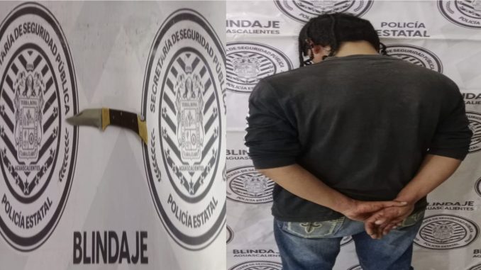 Policías del Mando Coordinado detuvieron a un sujeto acusado de violencia de género en el Municipio de Cosío, además aseguraron arma prohibida