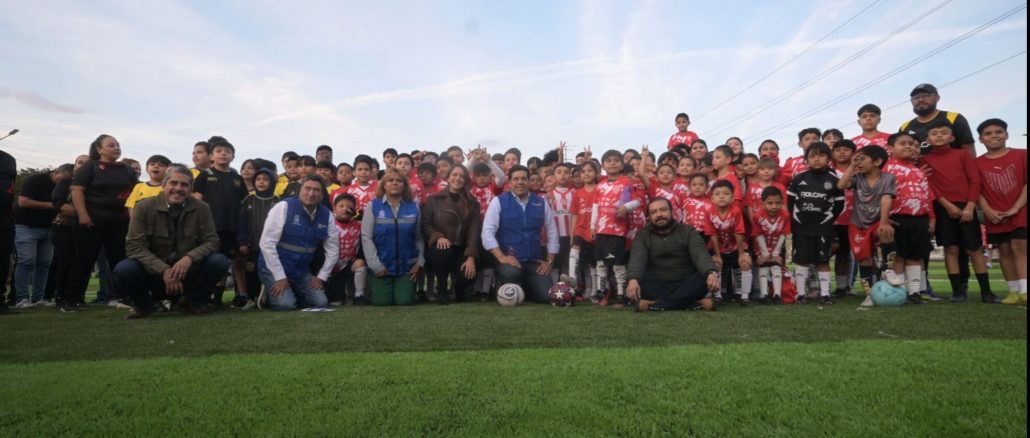 Entregó Leo Montañez 35 canchas y 26 parques para todas las familias