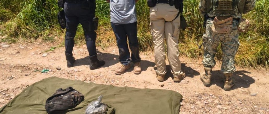 En el Operativo SAGAZ fue detenido en Calvillo un sujeto con más de 250 grs de hierba verde al parecer marihuana