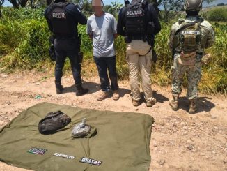 En el Operativo SAGAZ fue detenido en Calvillo un sujeto con más de 250 grs de hierba verde al parecer marihuana
