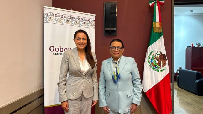 Gobernadora Tere Jiménez y Rosa Icela Rodríguez revisan proyectos estratégicos para impulsar el desarrollo de Aguascalientes
