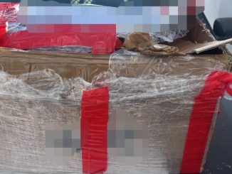 Policías Estatales aseguran en Empresa de paquetería más de 100 Vapes con principio activo de cannabis y nicotina