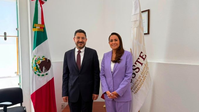 Gobernadora Tere Jiménez y Martí Batres suman esfuerzos para fortalecer la atención del ISSSTE en Aguascalientes
