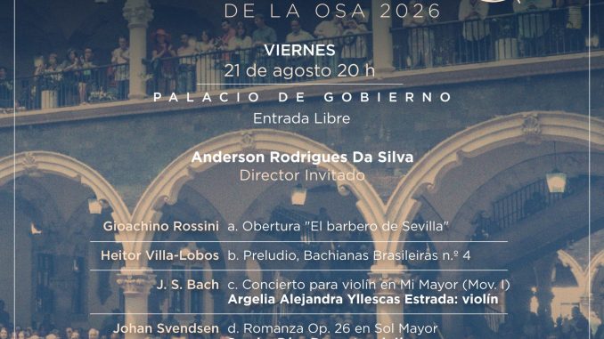 ​🎼La Orquesta Sinfónica en Palacio de Gobierno