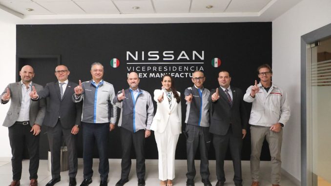 Gobernadora Tere Jiménez e Iván Espinosa, CEO Global de NISSAN, reafirman alianza estratégica en Aguascalientes