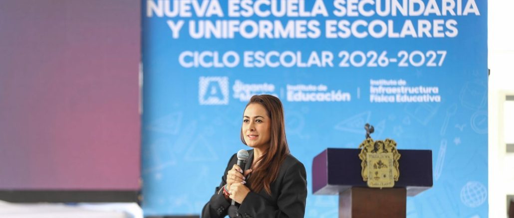 Con nueva infraestructura educativa y entrega de uniformes, Tere Jiménez da inicio al Ciclo Escolar 2026-2027