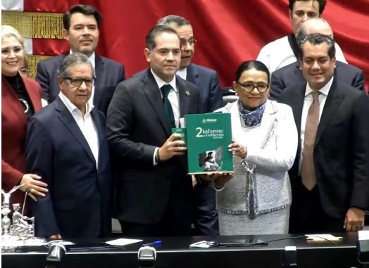Rosa Icela Rodríguez, entrega al Congreso el Segundo Informe de Gobierno de Sheinbaum
