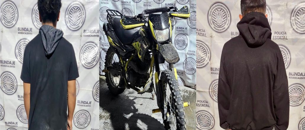 Policías del Mando Coordinado detienen a dos sujetos por conducir una motocicleta con reporte de robo
