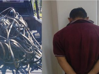 Sorprenden Policías del Mando Coordinado a sujeto sustrayendo cableado eléctrico de pozo agrícola en la comunidad El Llano del Municipio de Tepezalá