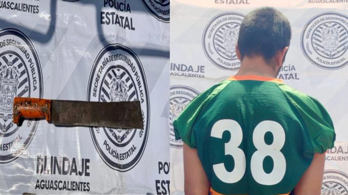 Policías del Mando Coordinado lograron la detención de un sujeto que amenazó con arma blanca y agredió verbalmente a su pareja