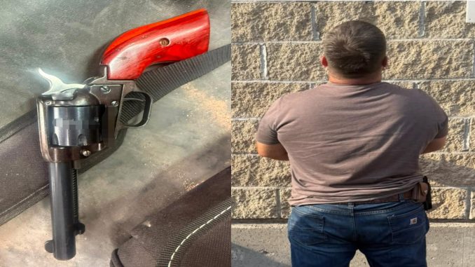 Policía Estatal detiene a un sujeto en el Municipio de San Francisco de los Romo que tenía en su poder arma de fuego