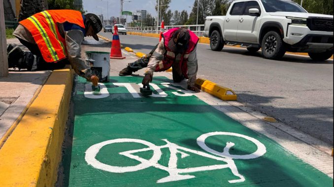 Intensifica Municipio de Aguascalientes mejora de ciclovías