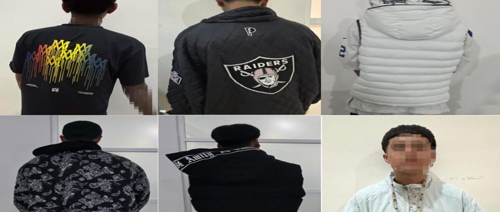 Policías Estatales detienen a seis personas que participaron presuntamente en riña en el Barrio La Salud ocasionando daños a vehículos y domicilios