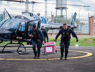 Traslada Halcón 1 un hígado de Tepic a Aguascalientes para paciente en espera de Trasplante