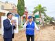 Supervisa Leo Montañez pavimentación con concreto hidráulico en calle Viñedos Rivier