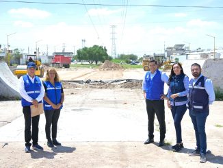 Supervisa Leo Montañez avances en la rehabilitación del Parque Lineal Las Presas en beneficio de las familias de Paseos de San Antonio