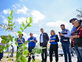Encabeza Leo Montañez Jornada de Arborización en Av. Constitucionalistas